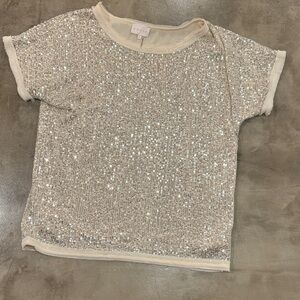 Gold Sequins Women’s Top